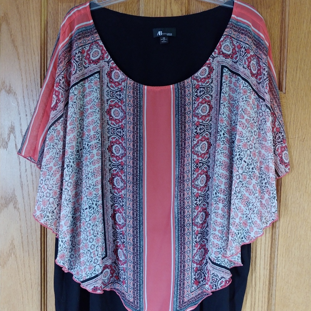 AB Studio scarf top
